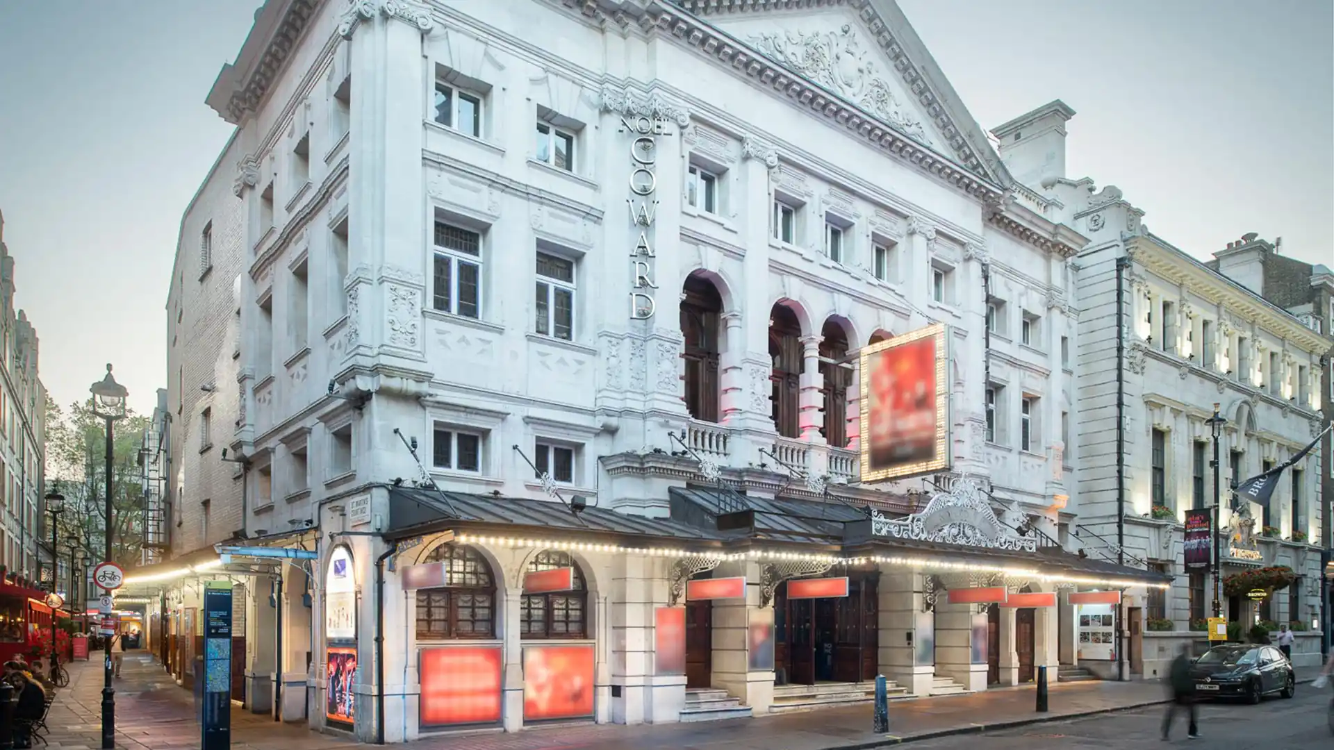 Exterior photo of the Noël Coward Theatre in London's West End