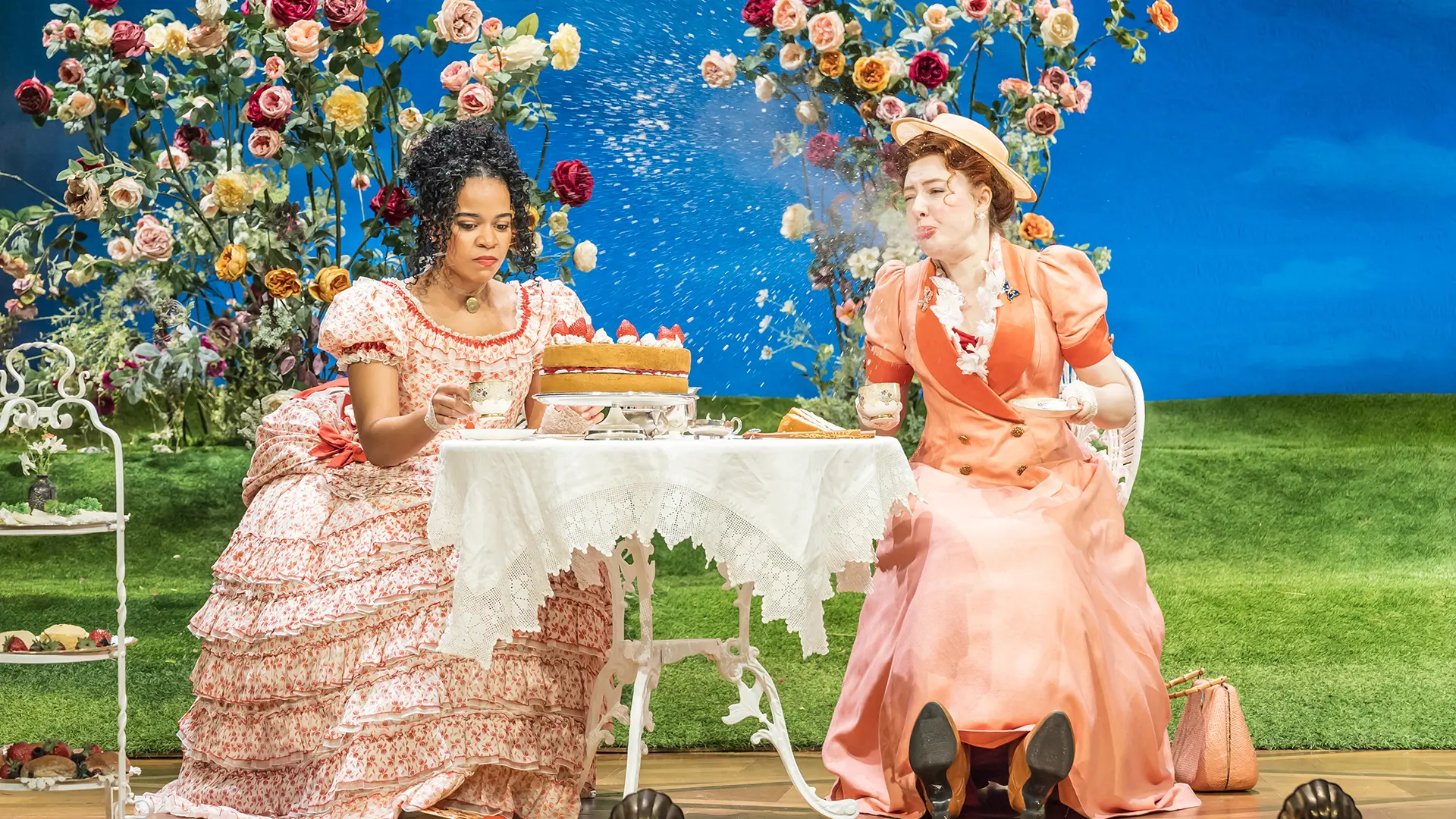Jessica Whitehurst and Kitty Hawthorne in The Importance of Being Earnest